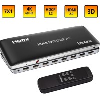 Bộ gộp HDMI 2.0 7 vào 1 ra 4K@60Hz Unnlink U0117